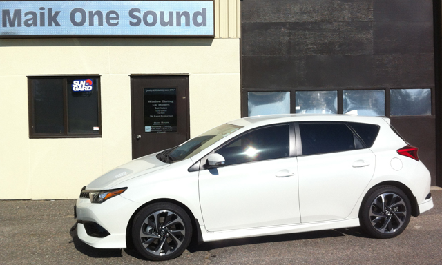Scion iM 2016 with professional window tint in North Bay